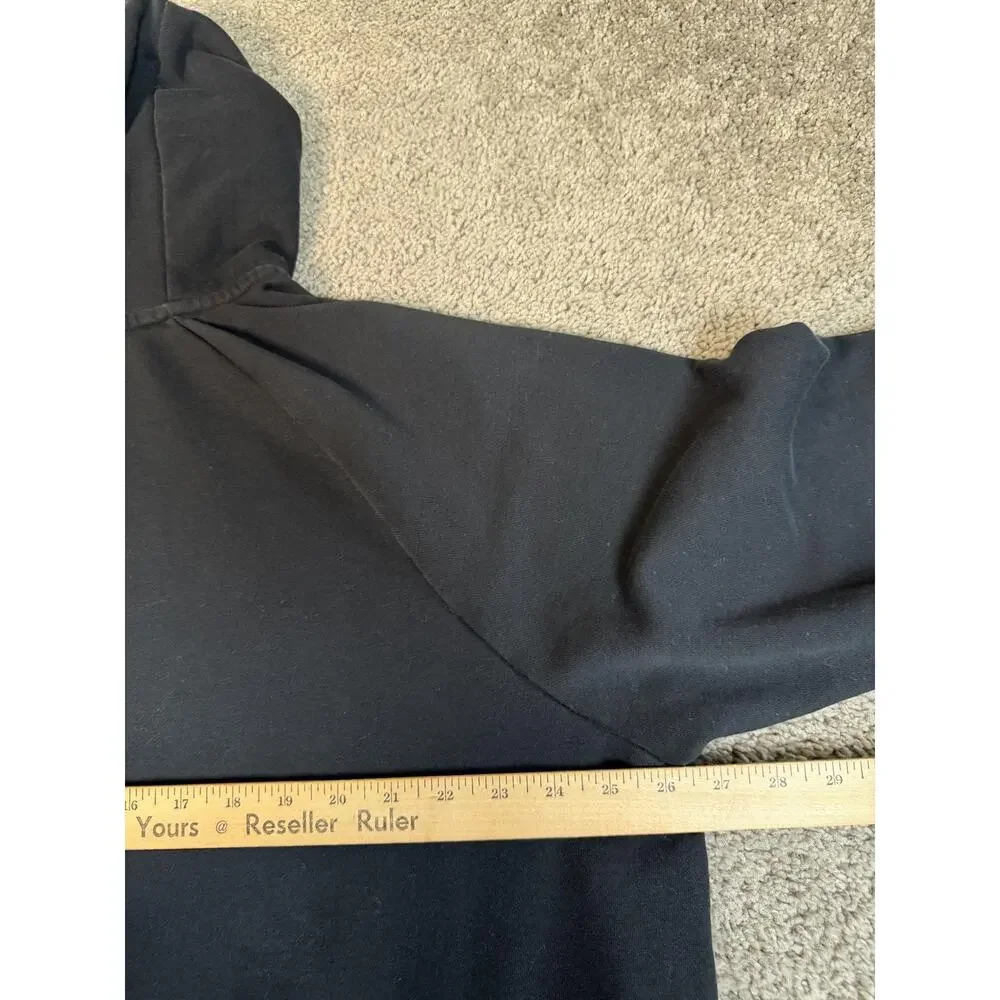 Nike Hoodie Womens 2X Black Full Zip Hooded Fleece Pockets Heavyweight